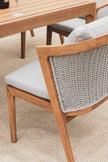 Orion Outdoor Teak and Rope Dining Chair