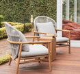 Echoes Outdoor Teak and Rope Armchair