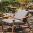 Olivia Outdoor Teak and Wicker Armchair