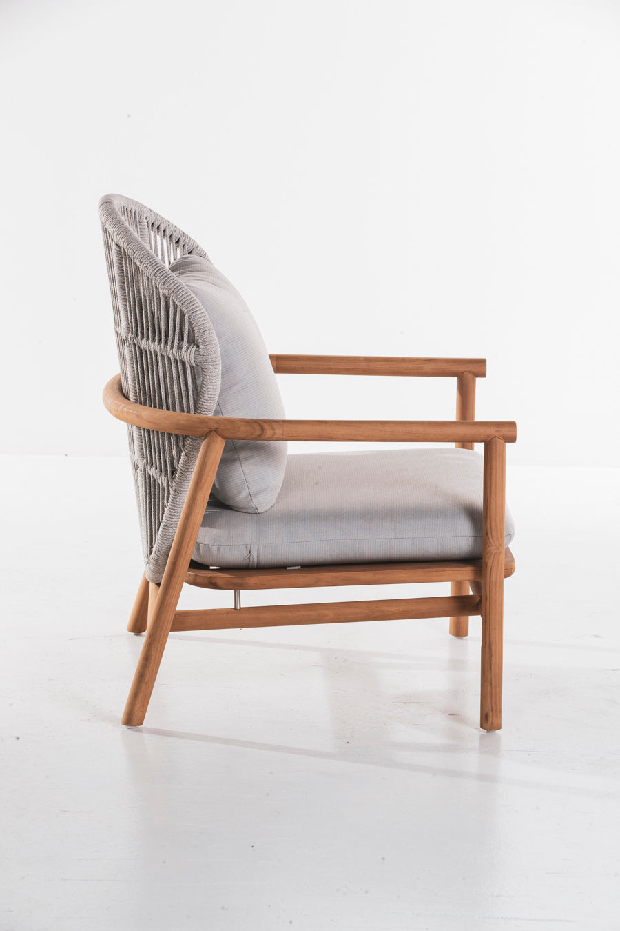 Echoes Outdoor Teak and Rope Armchair