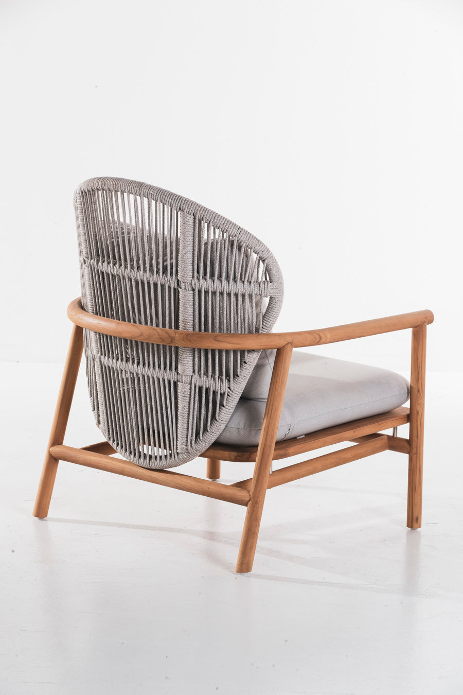 Echoes Outdoor Teak and Rope Armchair