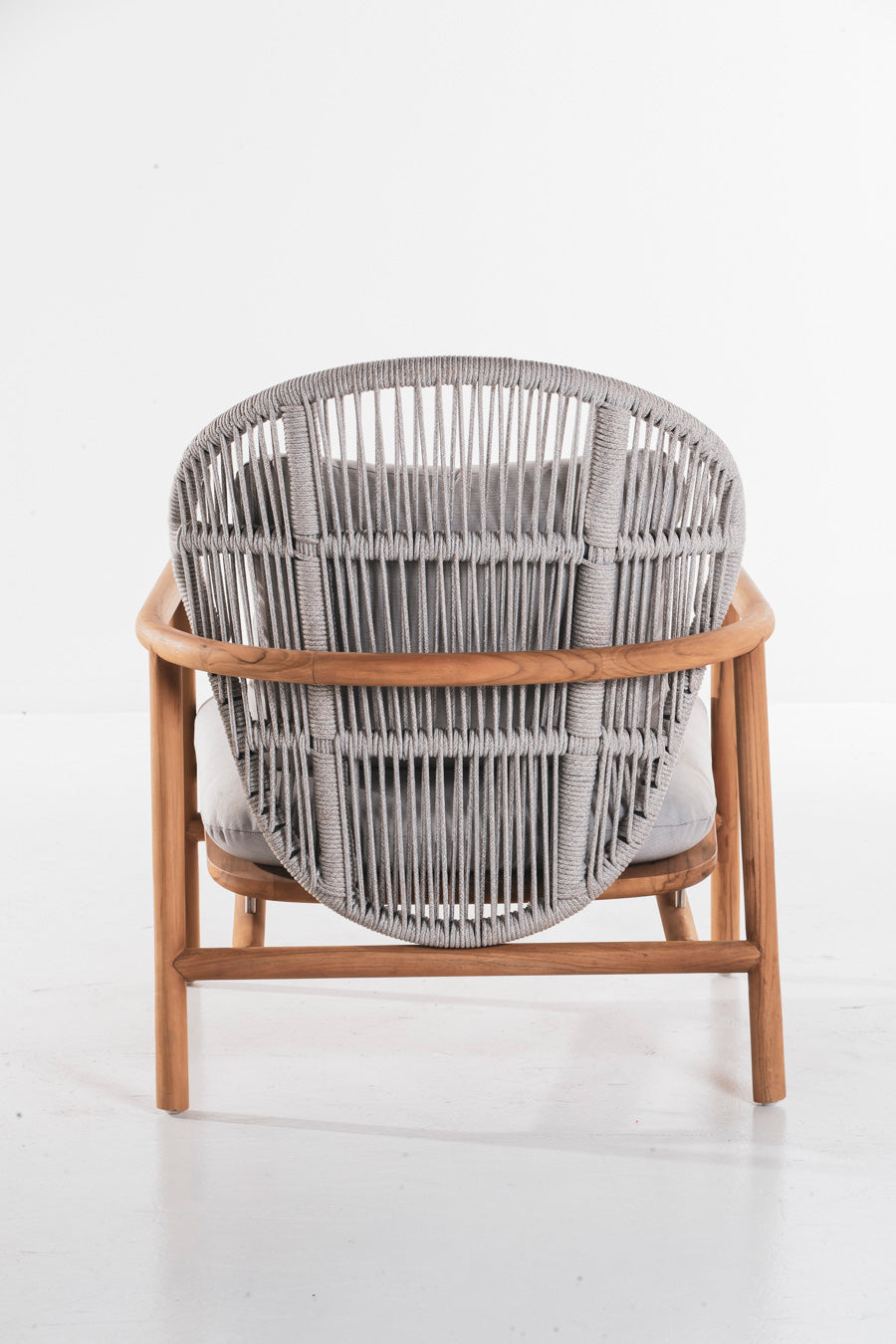 Echoes Outdoor Teak and Rope Armchair