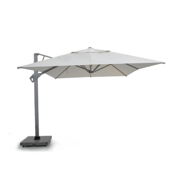 Apollo Outdoor Cantilever Umbrella with 90kg Marble Base - Pro Fabric 300W 300D 250H