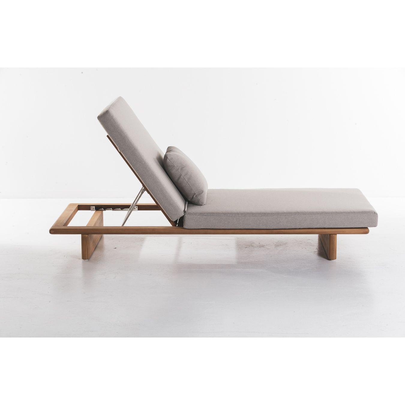 Chloe Outdoor Teak Sun Lounger