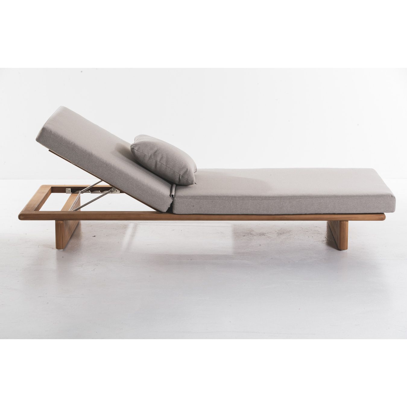 Chloe Outdoor Teak Sun Lounger