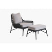 Prism Outdoor Rope Armchair and footstool