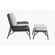 Prism Outdoor Rope Armchair and footstool