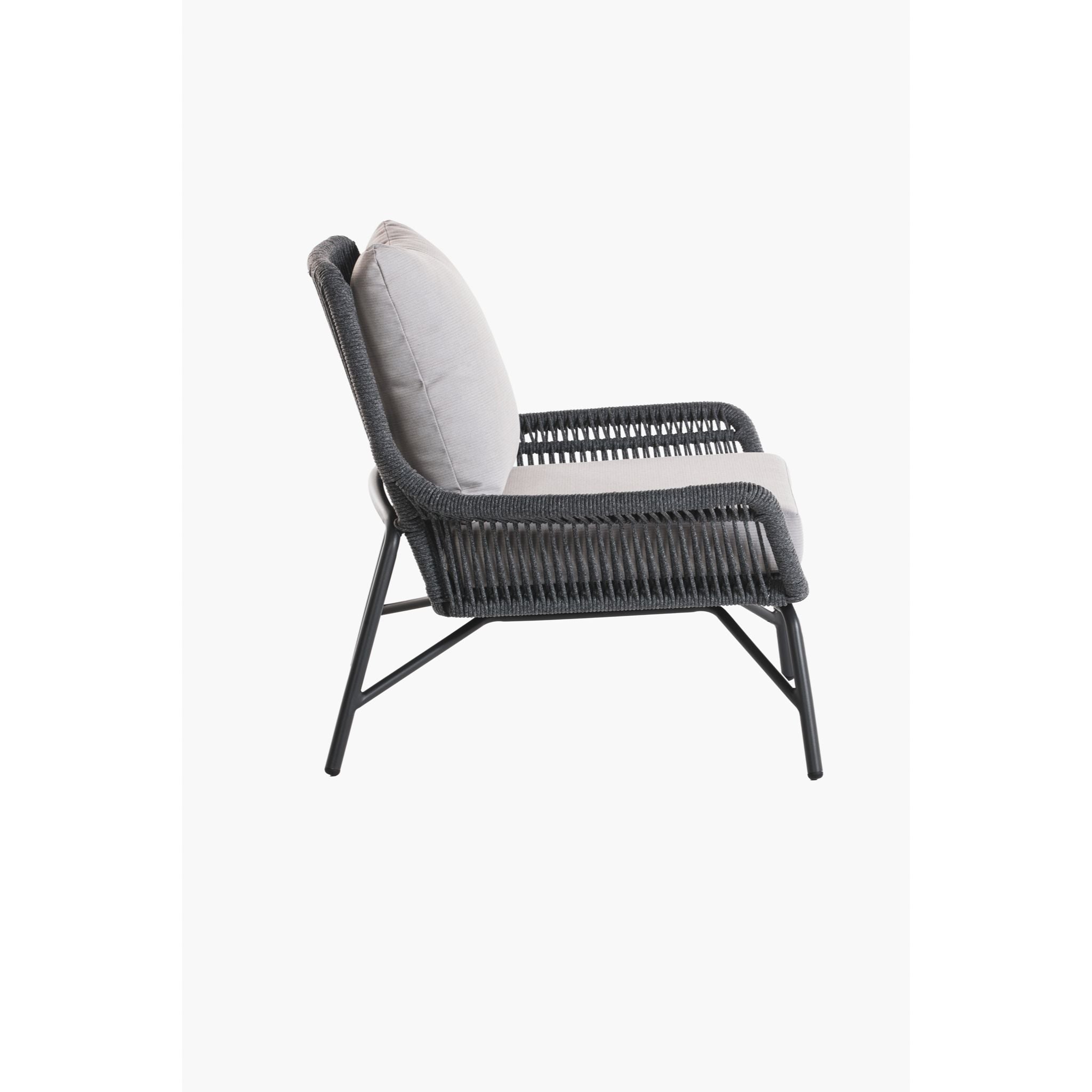 Prism Outdoor Rope Armchair and footstool