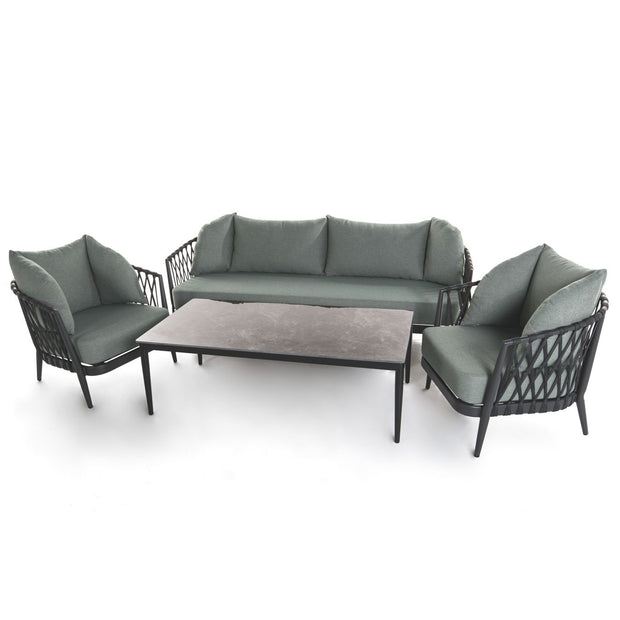 Serene 3 Seater Outdoor Rope Lounge