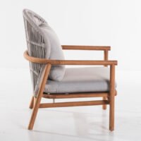 Echoes Outdoor Teak and Rope Armchair