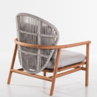 Echoes Outdoor Teak and Rope Armchair