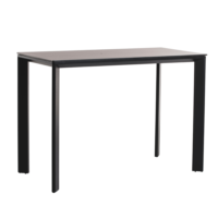 Outdoor bar table with simple design, powder-coated aluminium frame, water and rust resistant, stable and easy to maintain, ideal for patios or gardens