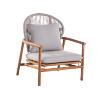 Echoes Outdoor Teak and Rope Armchair
