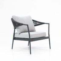 Nova Outdoor Aluminum and Rope 5pc Lounge Settings