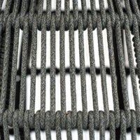Forge Outdoor Rope and Aluminum Coffee Table Large