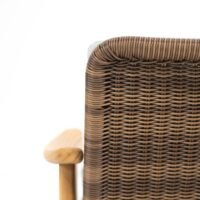Olivia Outdoor Teak and Wicker Armchair