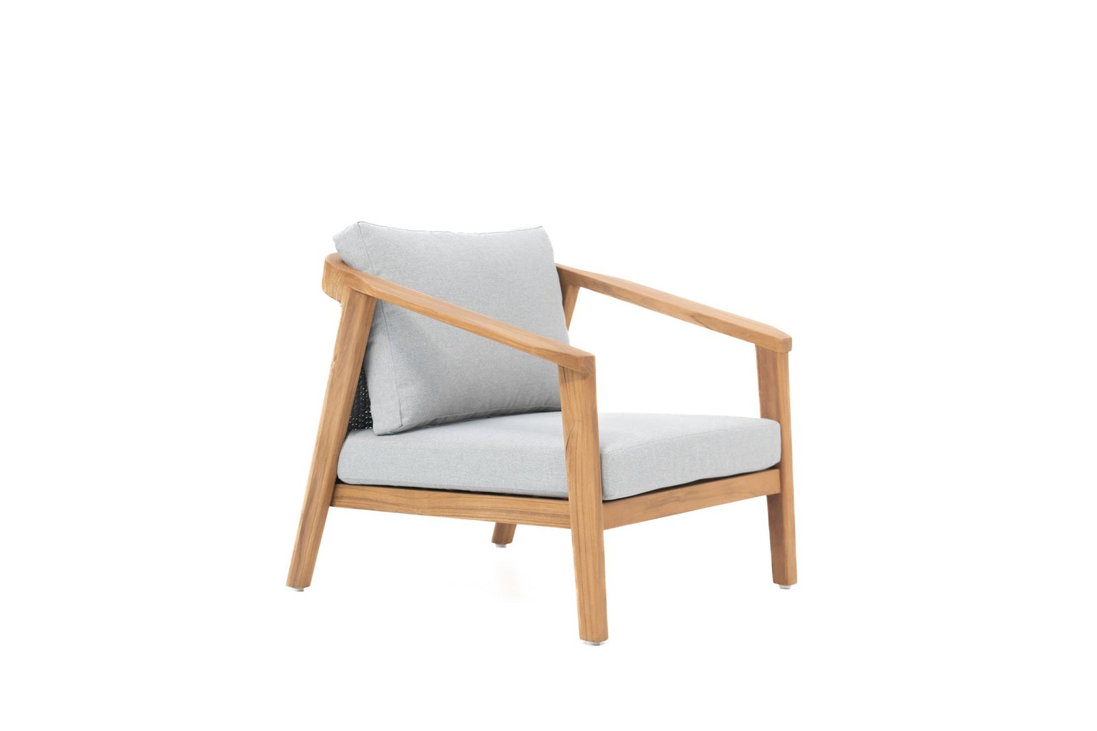 Orion Outdoor Teak and Rope Armchair