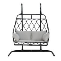 Eden Outdoor Egg Chair – Aluminum - Double Seats