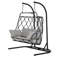 Eden Outdoor Egg Chair – Aluminum - Double Seats