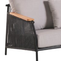 Zephyr Outdoor Teak and Rope Armchair