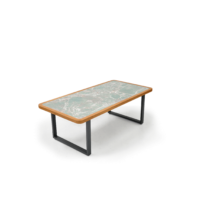 Cobalt Outdoor Coffee Table with sintered stone Large
