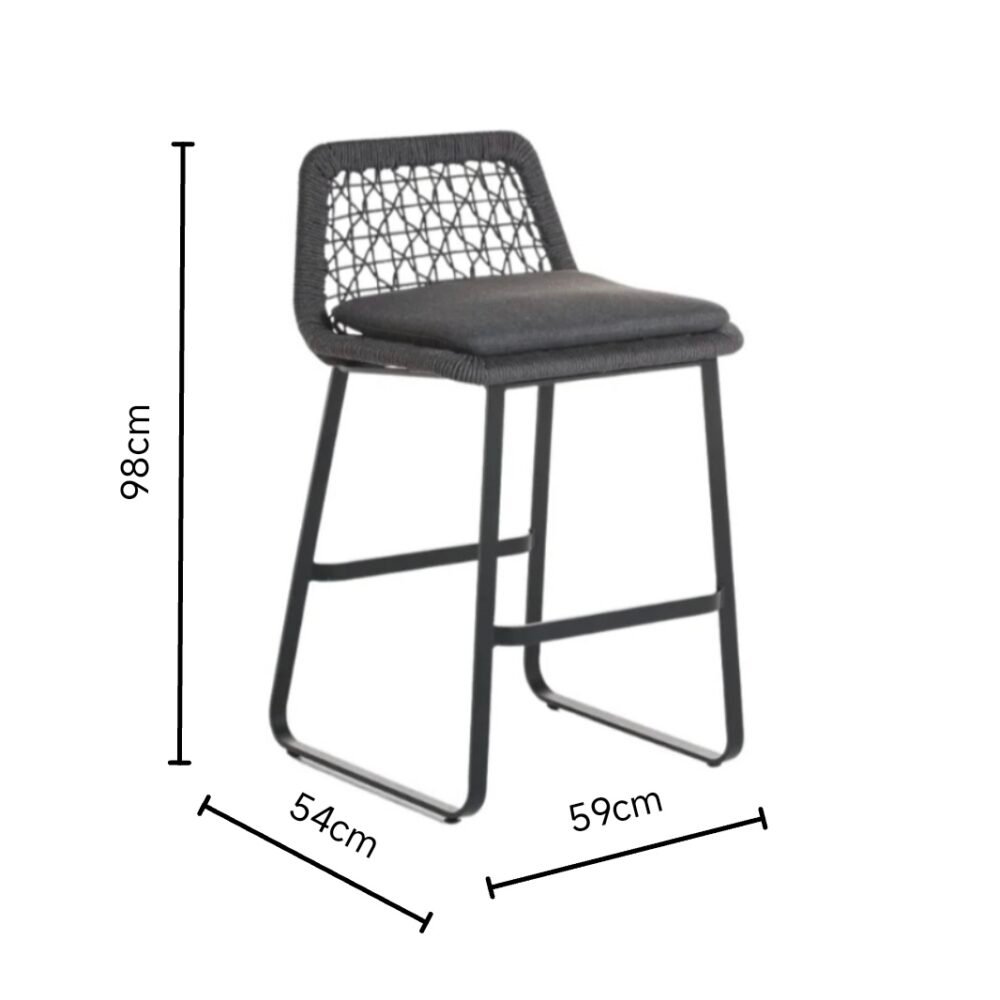 Whisper Outdoor Rope Bar Stool