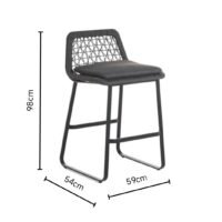 Whisper Outdoor Rope Bar Stool
