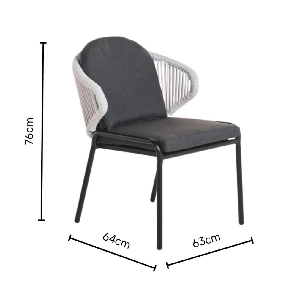 Vortex Outdoor Rope Dining Chair
