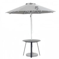 Helios Outdoor Market Umbrella - Grey Round 2.5m*2.5m