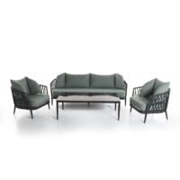 Serene 3 Seater Outdoor Rope Lounge