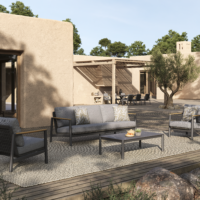 Reyne lounge – 5 Seater Charcoal