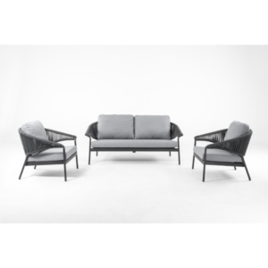 Forge Outdoor Rope and Aluminum Coffee Table Small