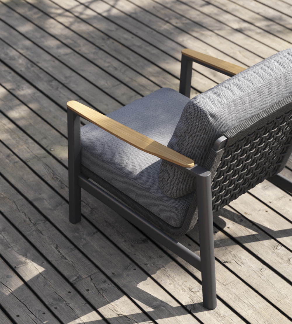 Reyne lounge – 4 Seater Charcoal