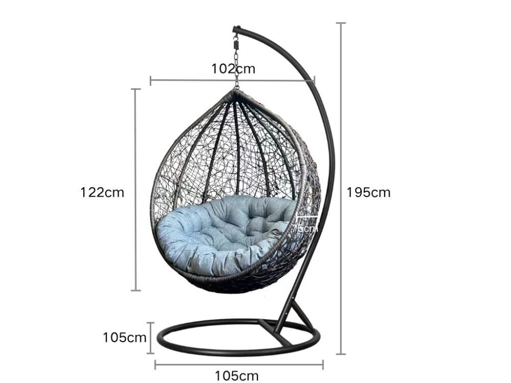 Nest Outdoor Wicker Hanging Egg Chair