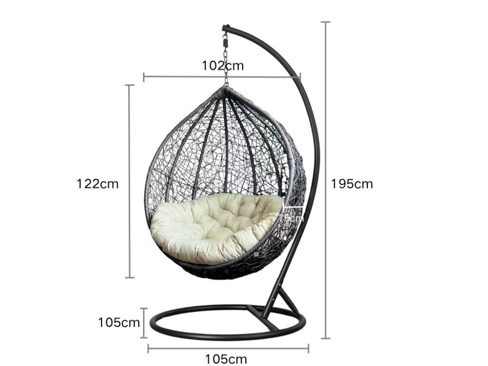 Nest Outdoor Wicker Hanging Egg Chair