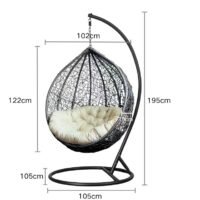 Nest Outdoor Wicker Hanging Egg Chair