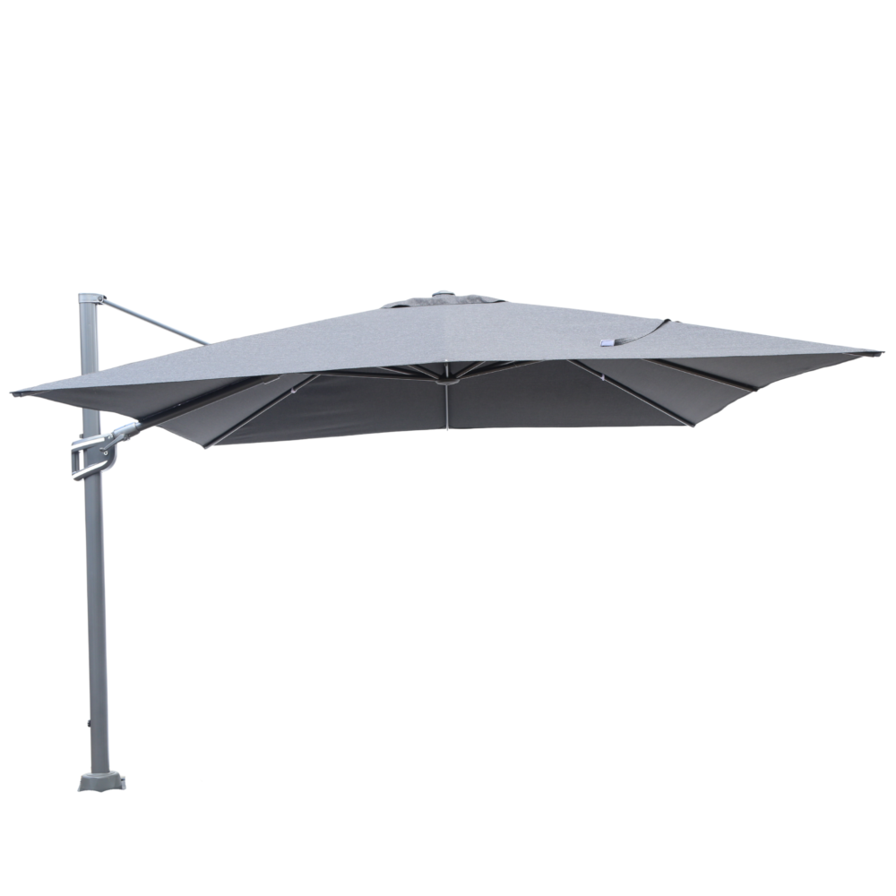 WindShield Cantilever Umbrella 3m*3m in Dark Grey