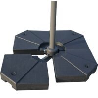 4 Pcs Umbrella Cross Base-Black