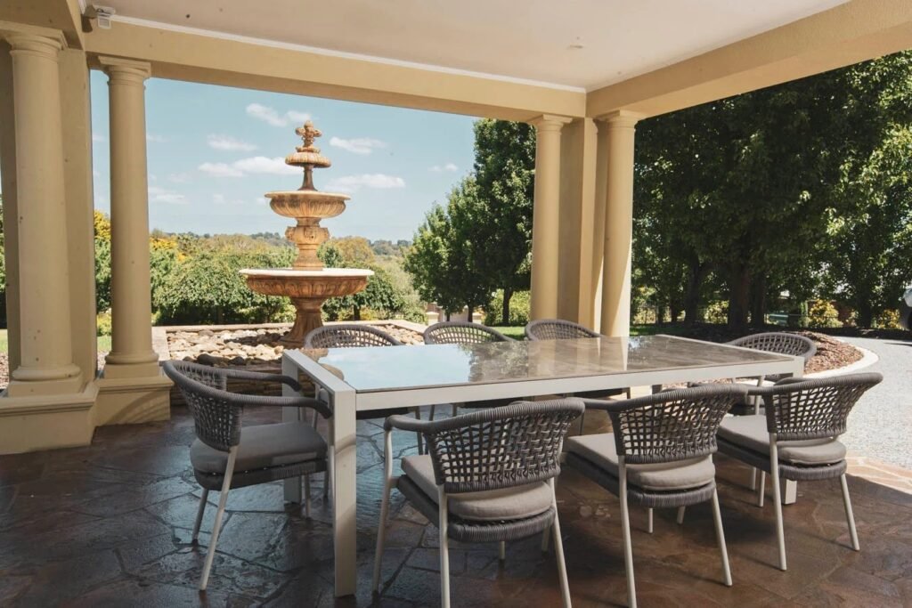 Ethan Outdoor Aluminum Dining Table with Sintered Stone