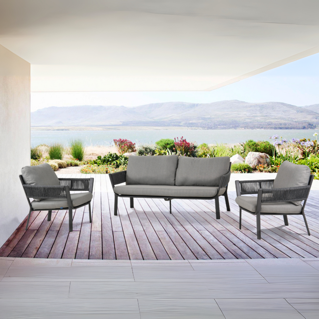 Mairin Lounge-4 seater Charcoal