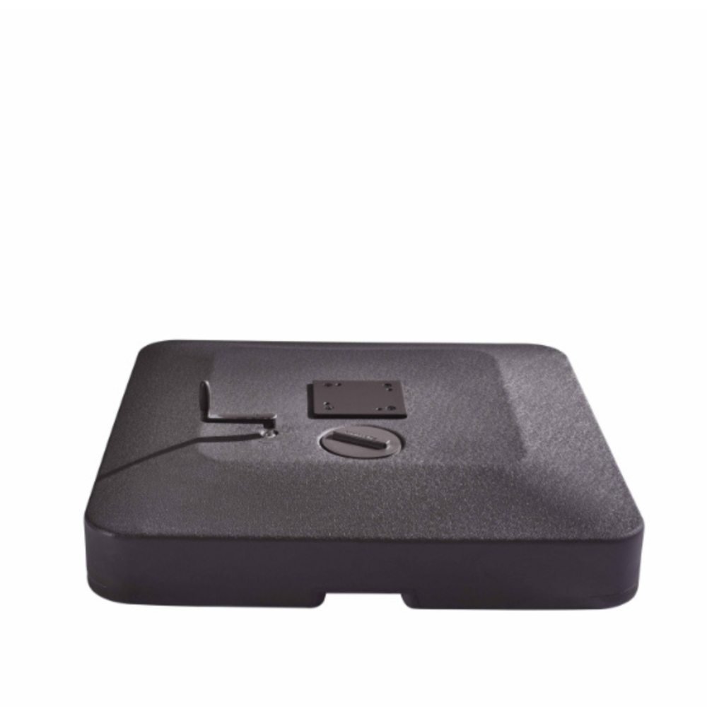 Outdoor Wheeled Resin Square Base 90 cm-Black