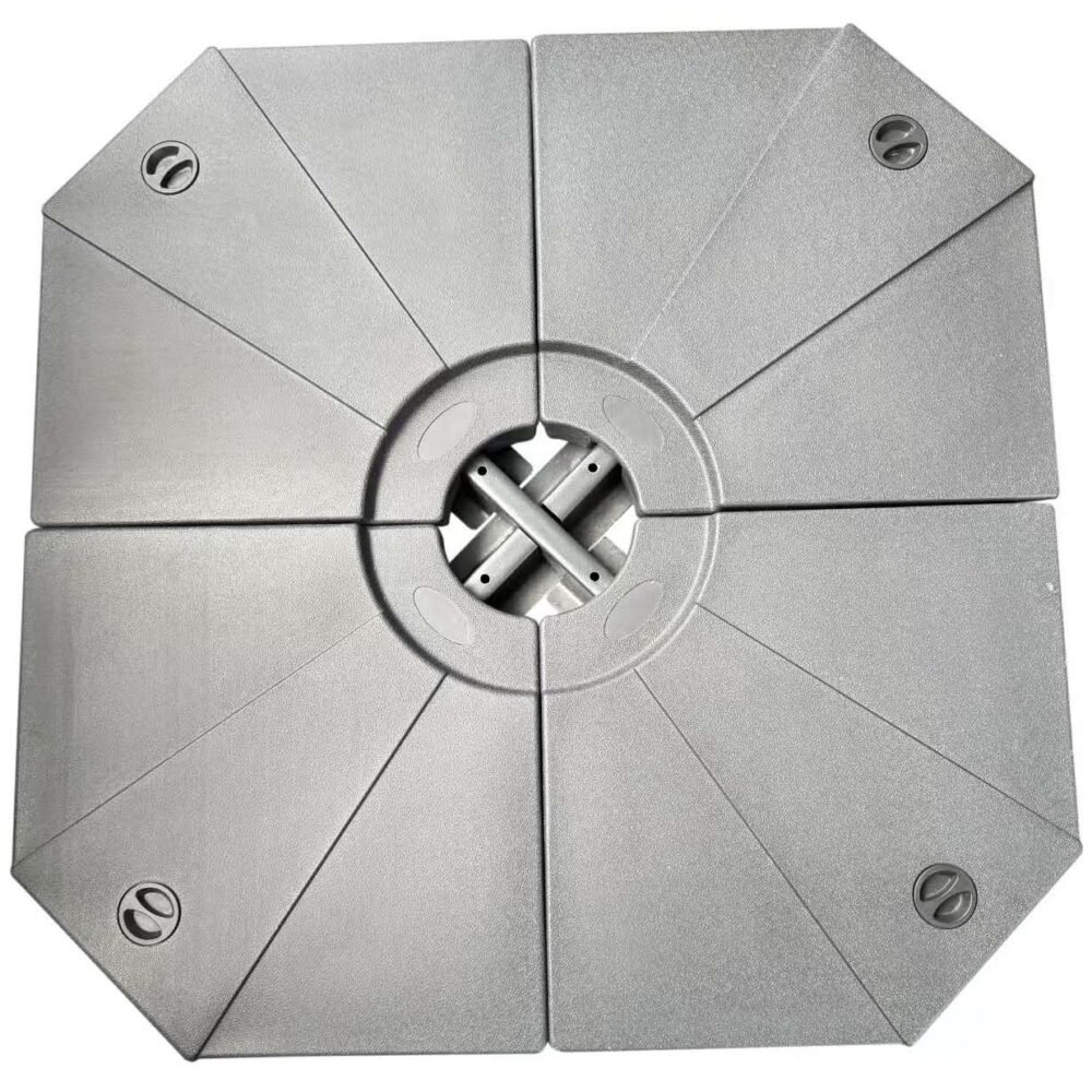 4 Pcs Umbrella Cross Base-Black