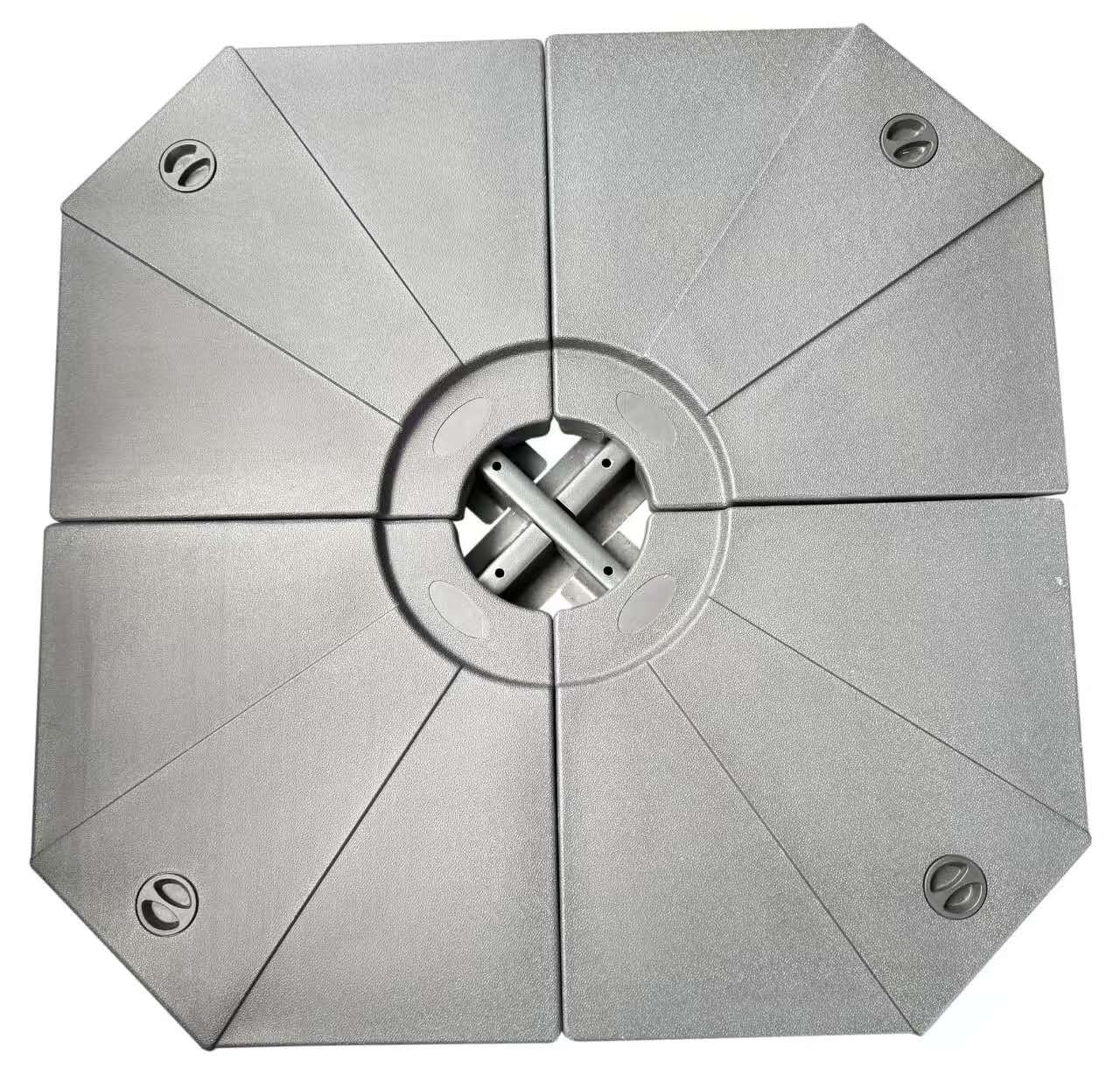 4 Pcs Umbrella Cross Base-Black