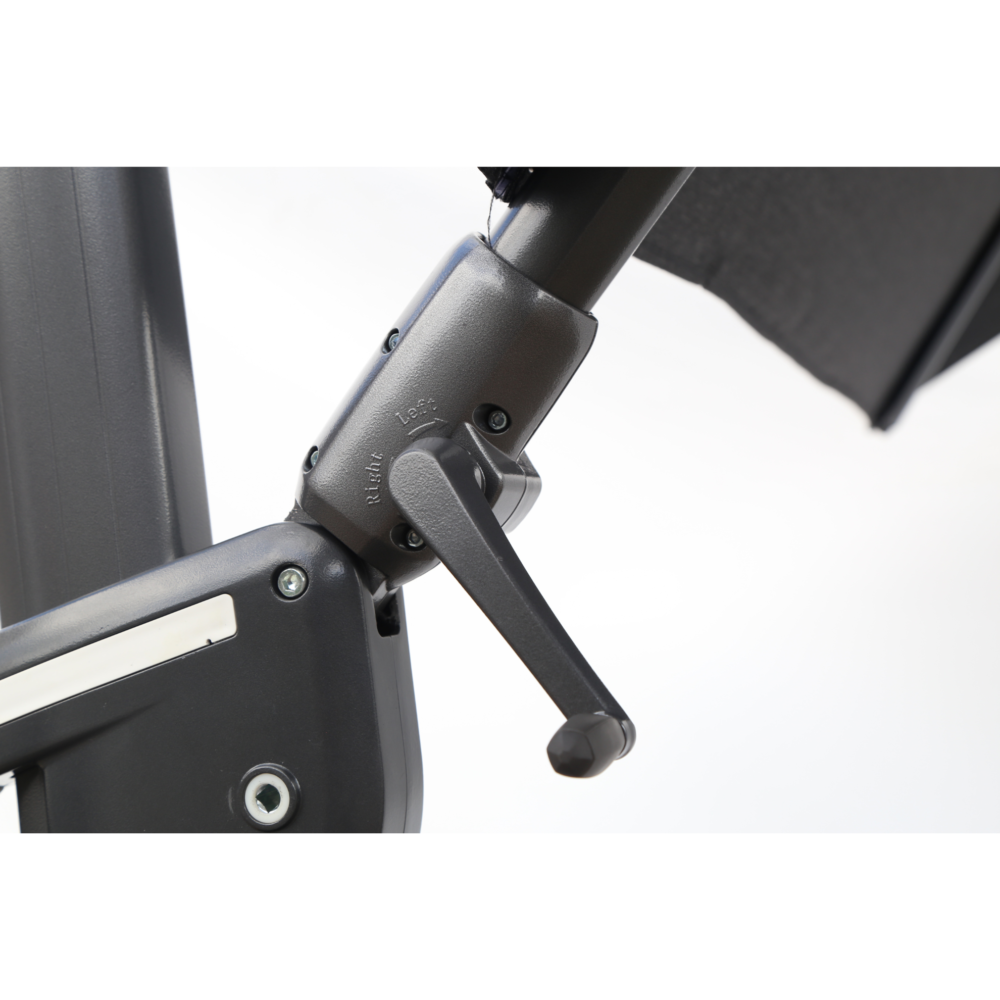 WindShield Cantilever Umbrella 3m*3m in Dark Grey