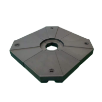 WindShield 3.3m x 3.3m Cantilever Umbrella with 4pcs refillable base
