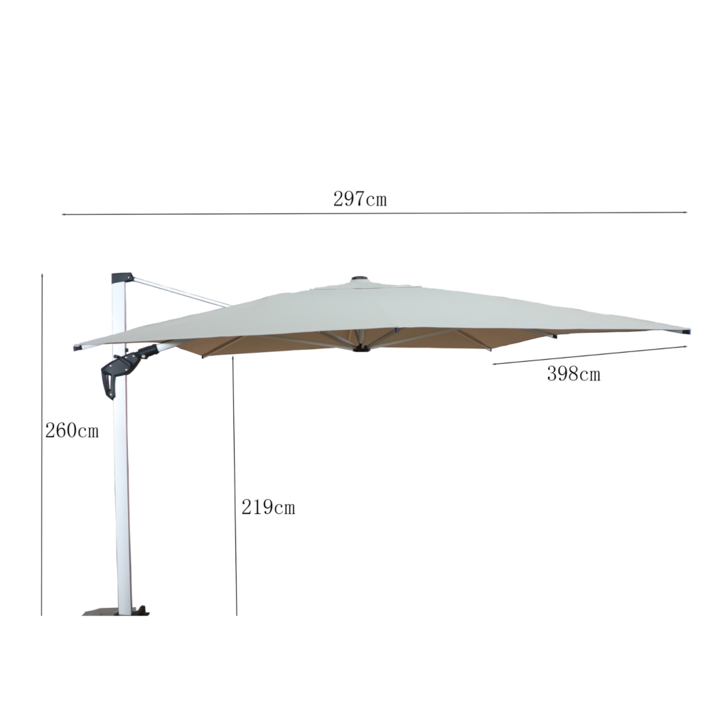 Stormshade Cantilever Umbrella 3m*3m in Natural
