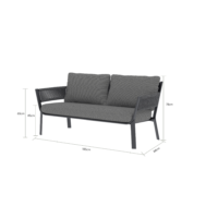 Mairin Lounge-4 seater Charcoal