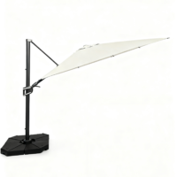 WindShield 3.3m x 3.3m Cantilever Umbrella with 4pcs refillable base