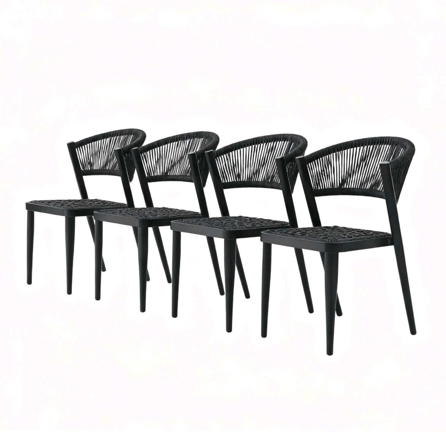 Dove Outdoor Rope Dining Chair – Set of 4