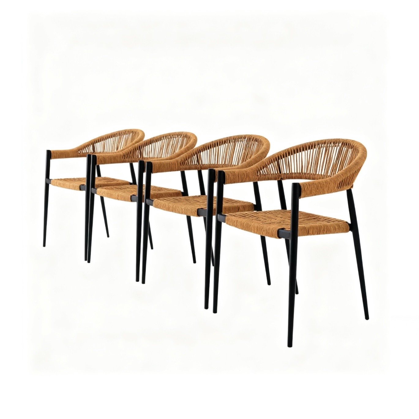 Nova Outdoor Wicker Dining Chair – Set of 4